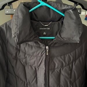 Jones New York Women's Classic Black Puffer Coat